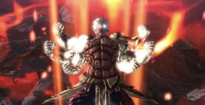 cut scene from asura`s wrath, asura with extra arms