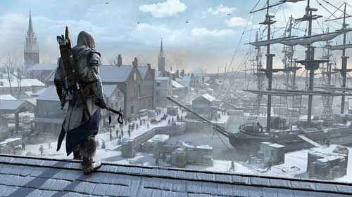 AC3_Boston_PortVista Assassin's Creed 3 - Boston Port Vista view from roof above it