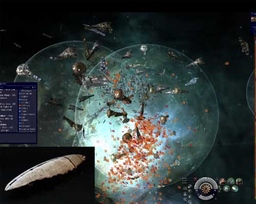 Eve Online battle N3 coalition vs CFC/Rus